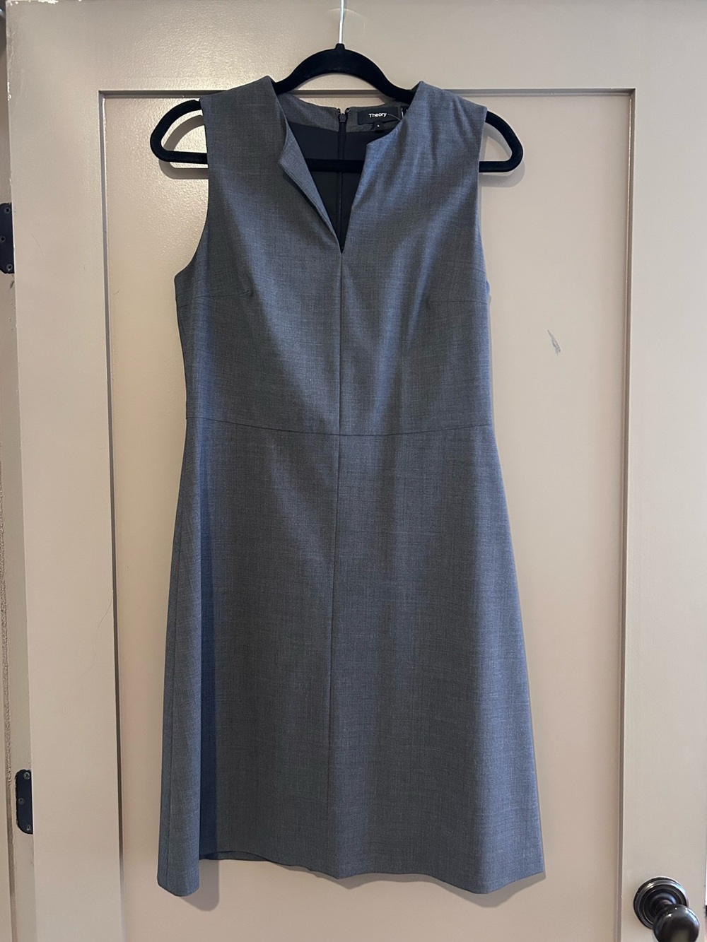Theory gray sleeveless dress